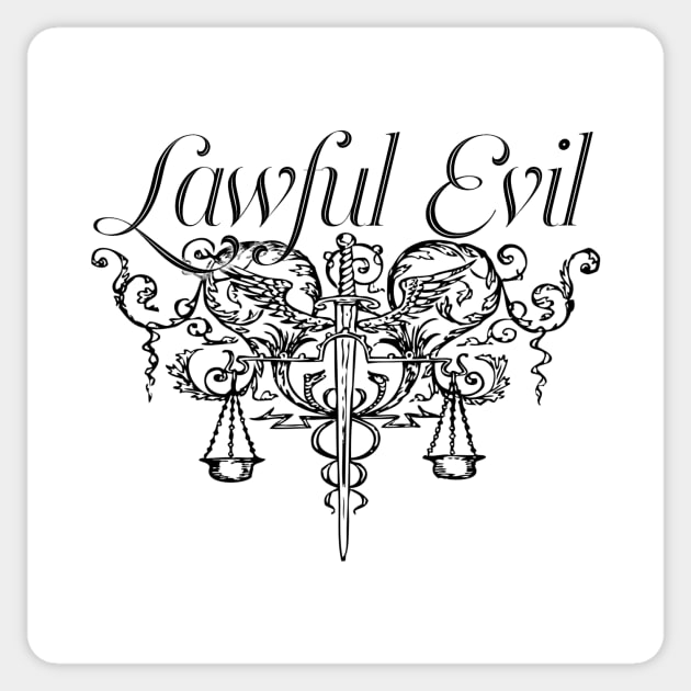 Lawful Evil Sticker by ballhard